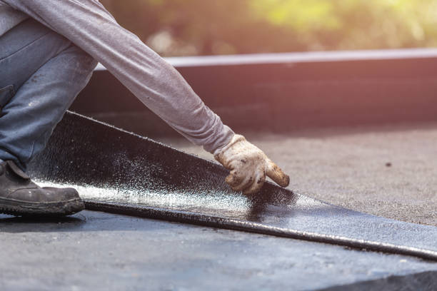 Professional Exterior Waterproofing technician working in New Trenton, IN